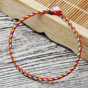 Colorful rope couple red rope